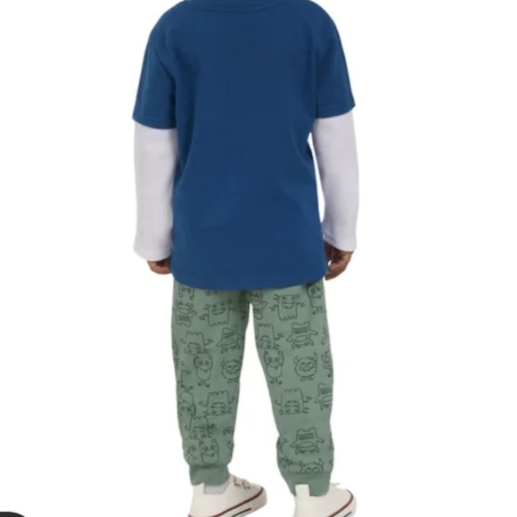 Koala Boys Kids 4-piece Set Sweater Top Pants Monster Jogger Tee Long 3T 18 M - Picture 5 of 16